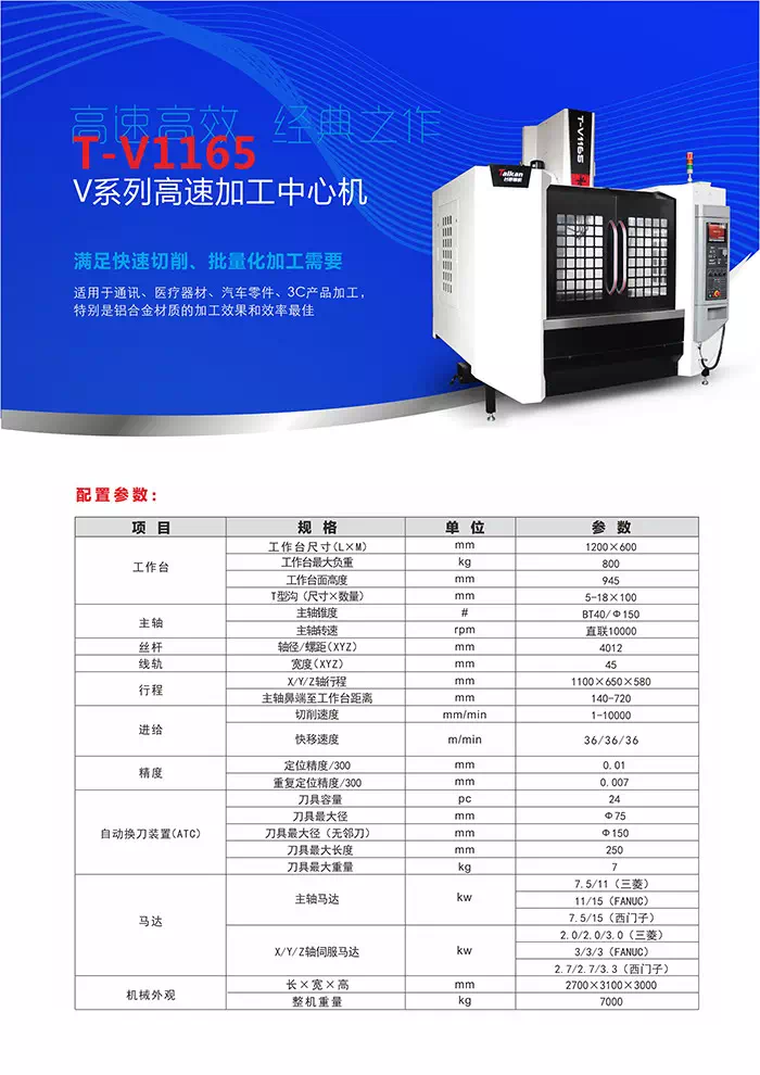 臺群精機(jī)T-V1165加工中心，高速高效CNC助力5G發(fā)展